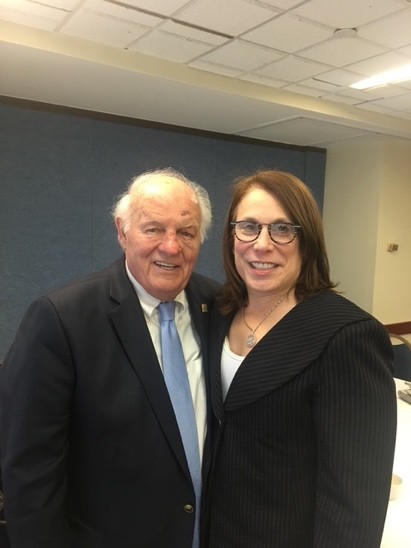 Dr. Robin L. Smith with Denny Sanford of Sanford Health at the Department of Veterans Affairs, Washington, D.C., March 19, 2019.