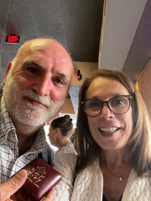 Dr. Robin L. Smith with chef and humanitarian José Andrés at the 30th anniversary of Jaleo, Washington, D.C., June 27, 2023.